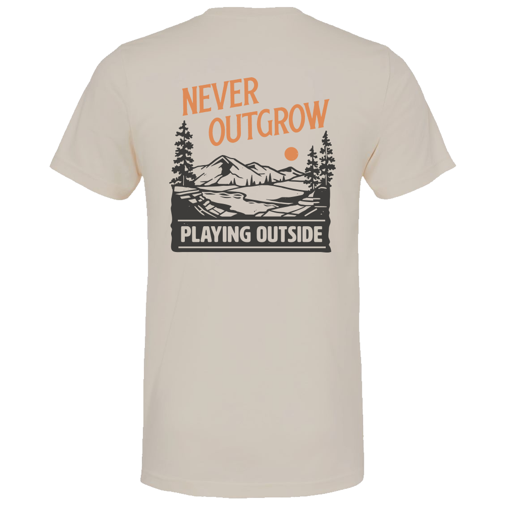 T-Shirt Men - Never Outgrown Playing Outside
