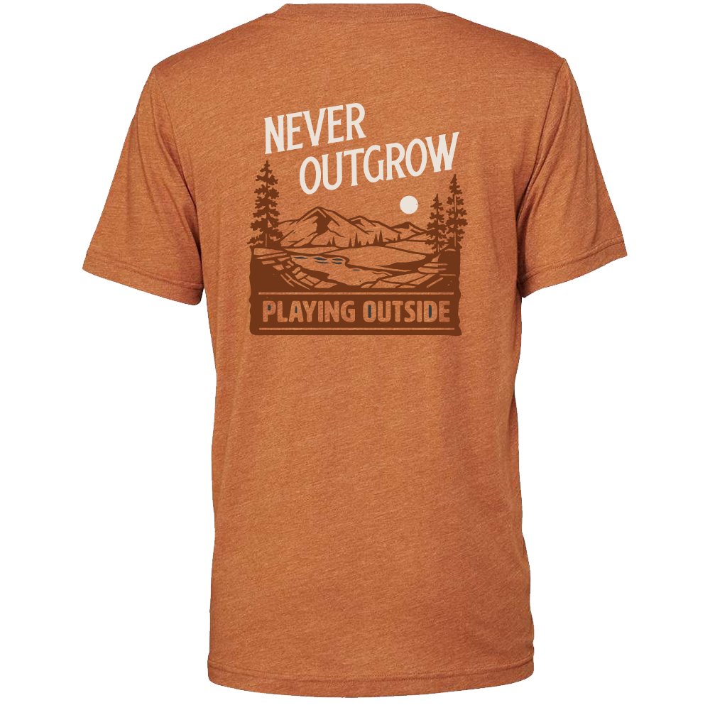 T-Shirt Men - Never Outgrown Playing Outside