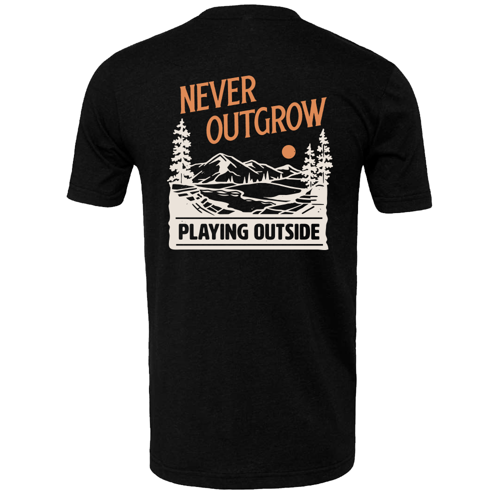 T-Shirt Men - Never Outgrown Playing Outside