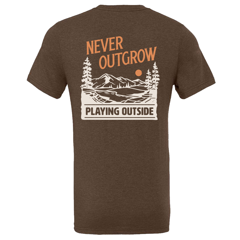 T-Shirt Men - Never Outgrown Playing Outside