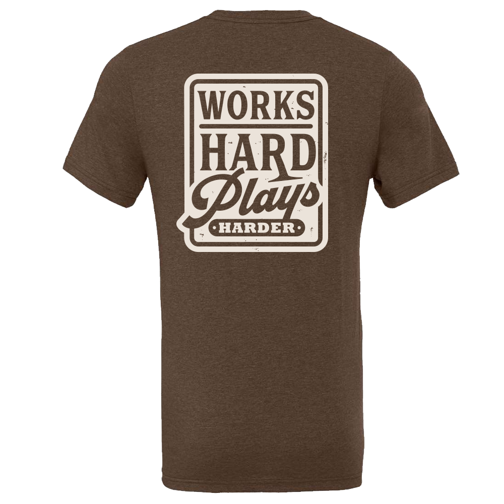 T-Shirt Men - Works Hard Plays Harder